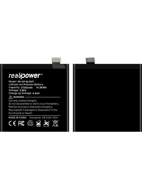 RealPower Oppo Uyumlu Find X Batarya 3945mAh Li-Polymer Uzun Ömürlü Pil