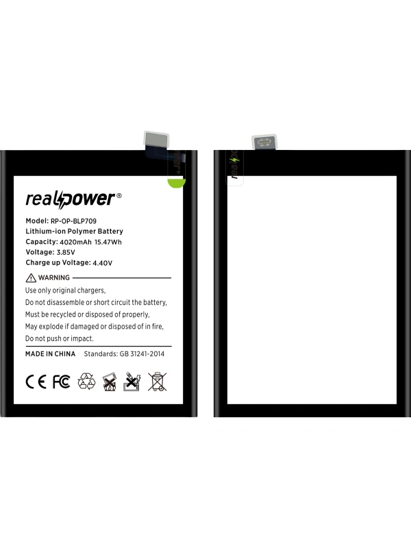 RealPower Oppo Uyumlu A9 Batarya 4100mAh Li-Polymer Uzun Ömürlü Pil