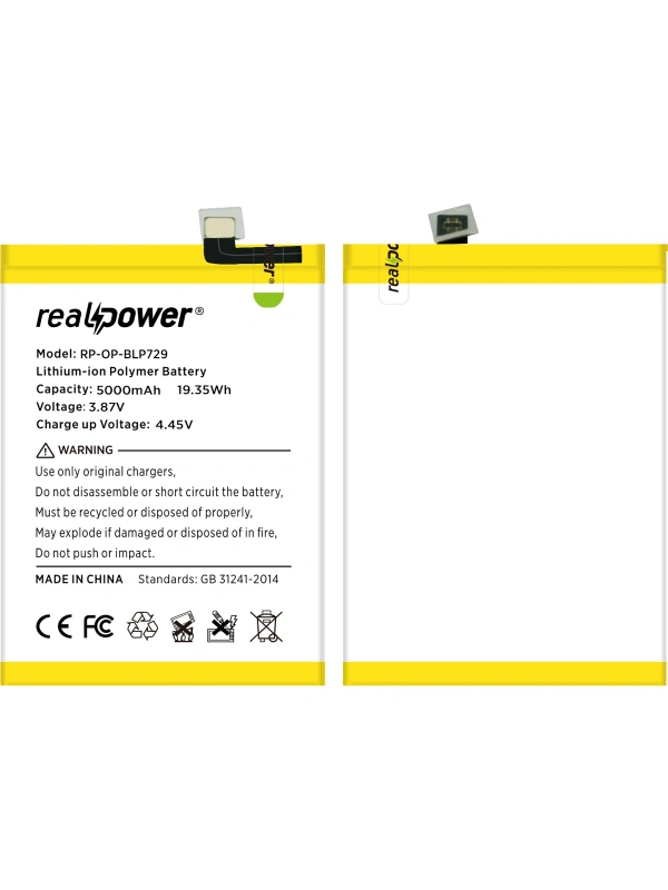 RealPower Realme Uyumlu C21 Batarya Li-Polymer Uzun Ömürlü Pil
