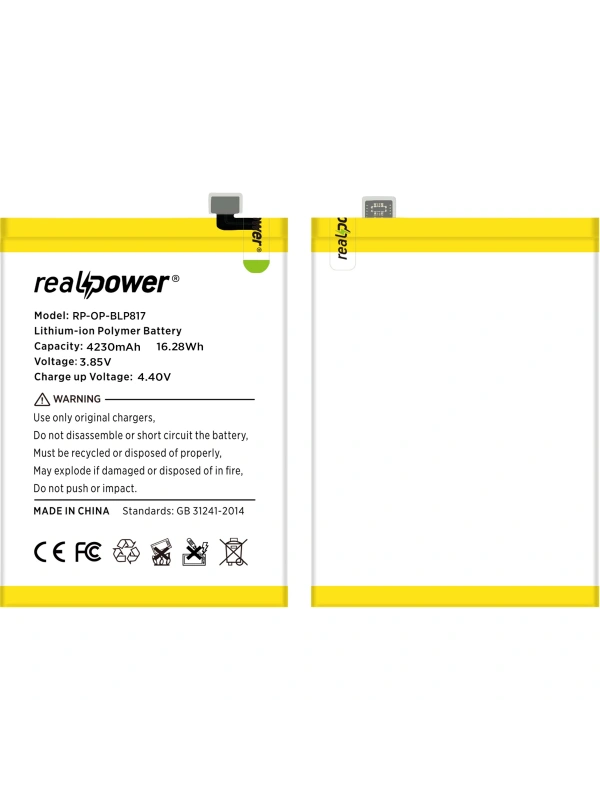 RealPower Oppo Uyumlu A15s Batarya 4230mAh Li-Polymer Uzun Ömürlü Pil