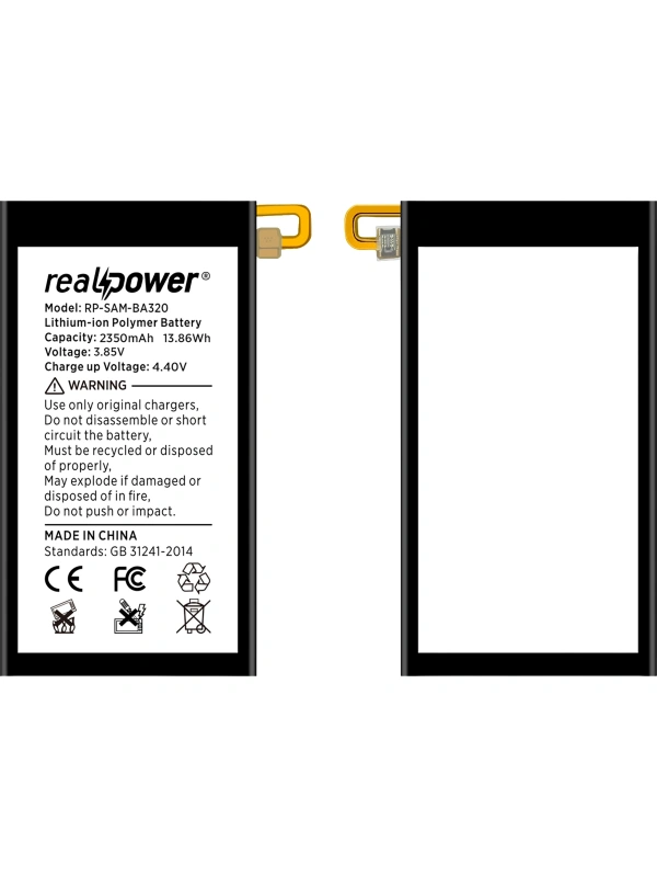 RealPower Samsung Uyumlu Galaxy A3 2017 A320 Batarya 2550mAh Li-Polymer Uzun Ömürlü Pil