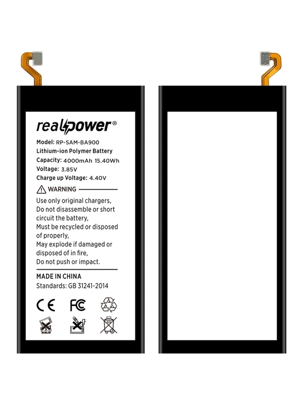 RealPower Samsung Uyumlu Galaxy A9 A9000 Batarya 5000mAh Li-Polymer Uzun Ömürlü Pil