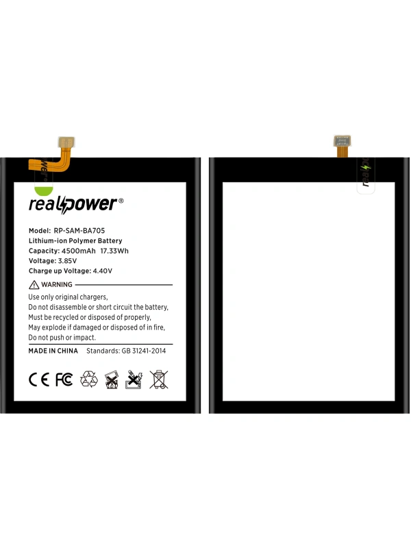 RealPower Samsung Uyumlu Galaxy A70 A705 Batarya 4600mAh Li-Polymer Uzun Ömürlü Pil