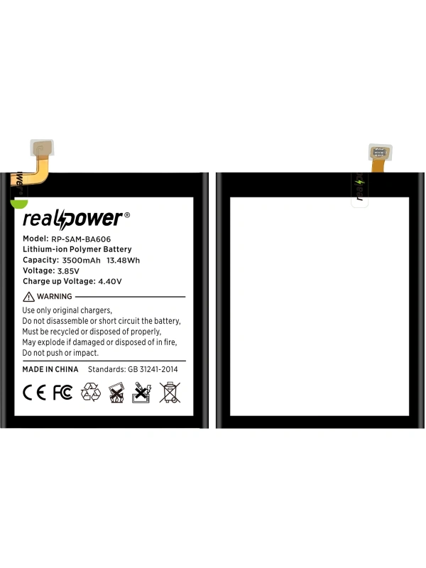 RealPower Samsung Uyumlu Galaxy A60 A6060 Batarya 3500mAh Li-Polymer Uzun Ömürlü Pil