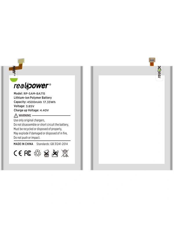 RealPower Samsung Uyumlu Galaxy A71 A715 Batarya 4570mAh Li-Polymer Uzun Ömürlü Pil