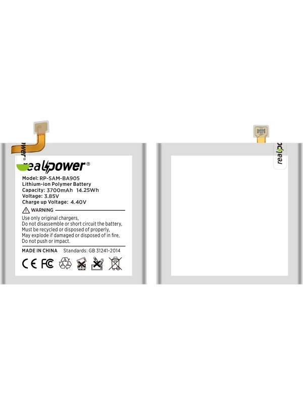 RealPower Samsung Uyumlu Galaxy A90 A905 Batarya 3810mAh Li-Polymer Uzun Ömürlü Pil