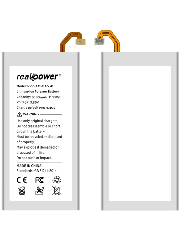 RealPower Samsung Uyumlu Galaxy A8 2018 A530 Batarya Li-Polymer Uzun Ömürlü Pil