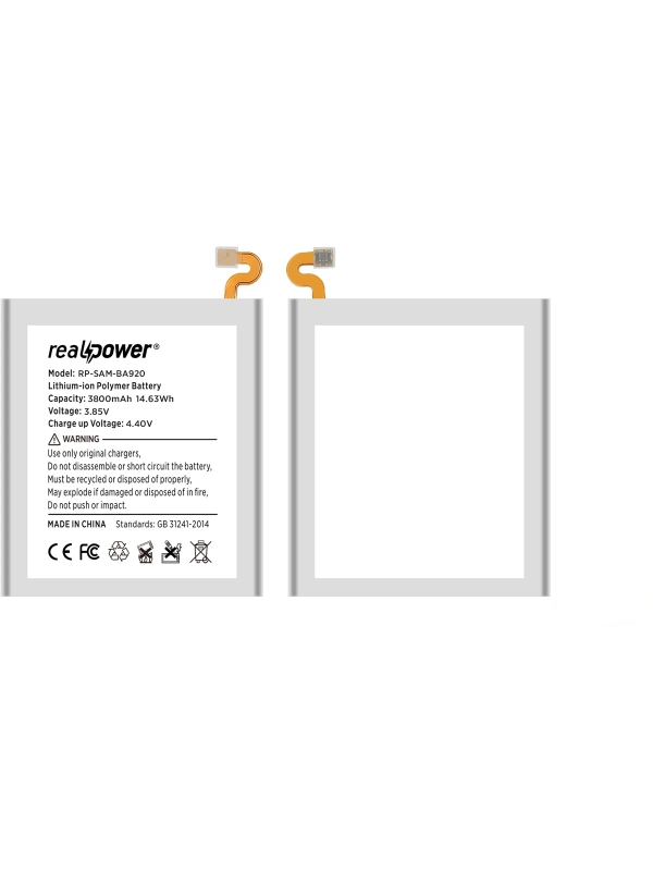 RealPower Samsung Uyumlu Galaxy A9 2018 A920 Batarya 3920mAh Li-Polymer Uzun Ömürlü Pil