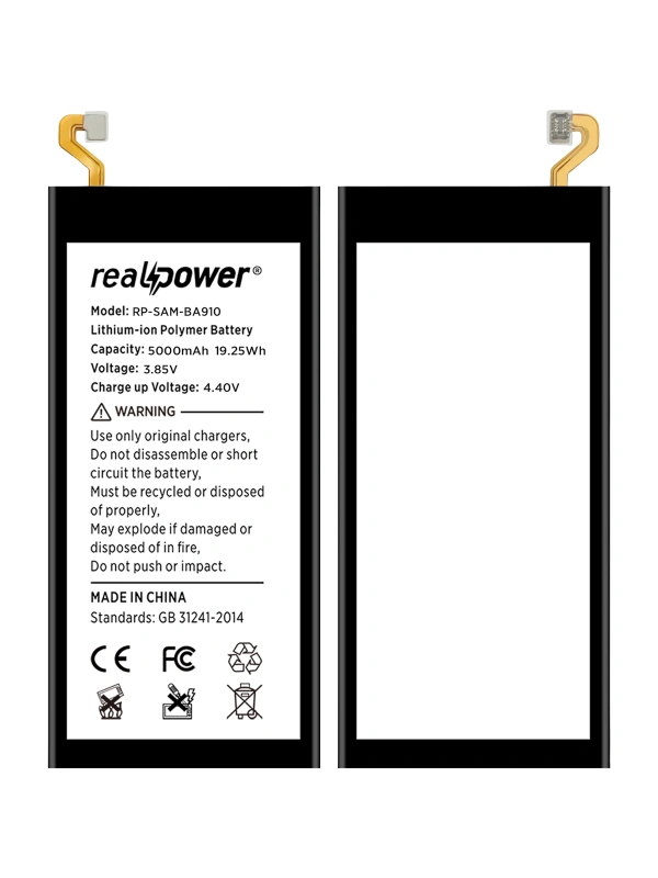 RealPower Samsung Uyumlu Galaxy A9 Pro A910 Batarya 4300mAh Li-Polymer Uzun Ömürlü Pil