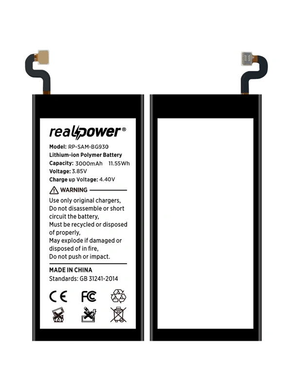 RealPower Samsung Uyumlu Galaxy S7 G930 Batarya 3200mAh Li-Polymer Uzun Ömürlü Pil