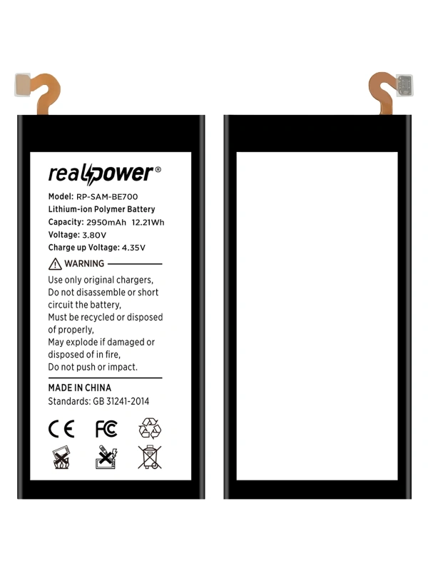 RealPower Samsung Uyumlu Galaxy E7 E700 Batarya 2950mAh Li-Polymer Uzun Ömürlü Pil