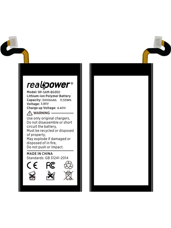 RealPower Samsung Uyumlu Galaxy S8 G950 Batarya 3200mAh Li-Polymer Uzun Ömürlü Pil