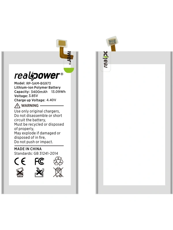 RealPower Samsung Uyumlu Galaxy S10 G973 Batarya 3300mAh Li-Polymer Uzun Ömürlü Pil
