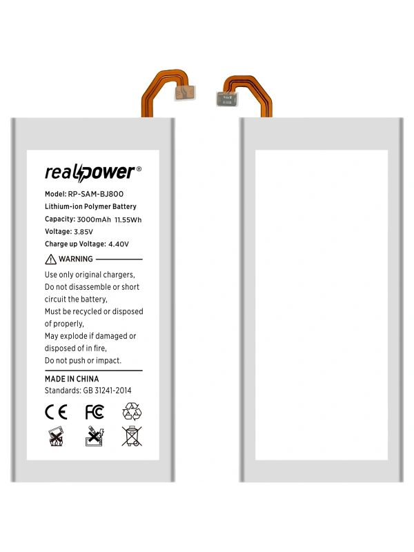 RealPower Samsung Uyumlu Galaxy J8 J810 Batarya 3500mAh Li-Polymer Uzun Ömürlü Pil