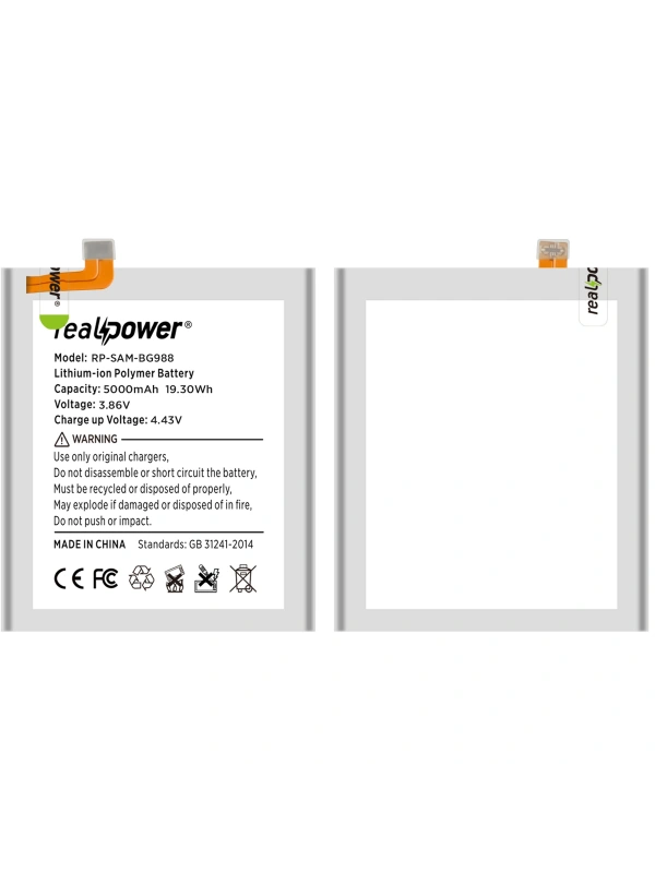 RealPower Samsung Uyumlu Galaxy S20 Ultra G988 Batarya Li-Polymer Uzun Ömürlü Pil