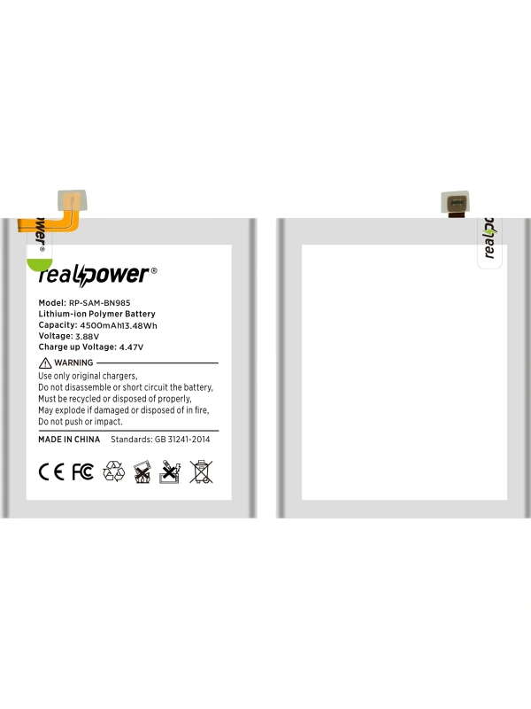RealPower Samsung Uyumlu Galaxy Note 20 Ultra N986 Batarya Li-Polymer Uzun Ömürlü Pil