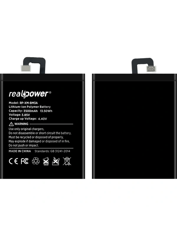 RealPower Xiaomi Uyumlu Mi Note 3 Batarya 3700mAh Li-Polymer Uzun Ömürlü Pil
