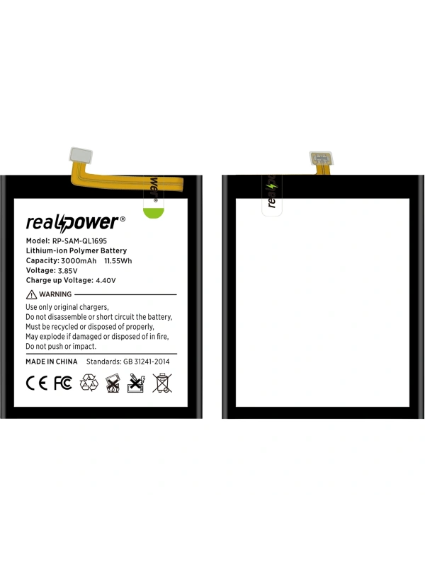RealPower Samsung Uyumlu Galaxy A01 A015 Batarya 3120mAh Li-Polymer Uzun Ömürlü Pil