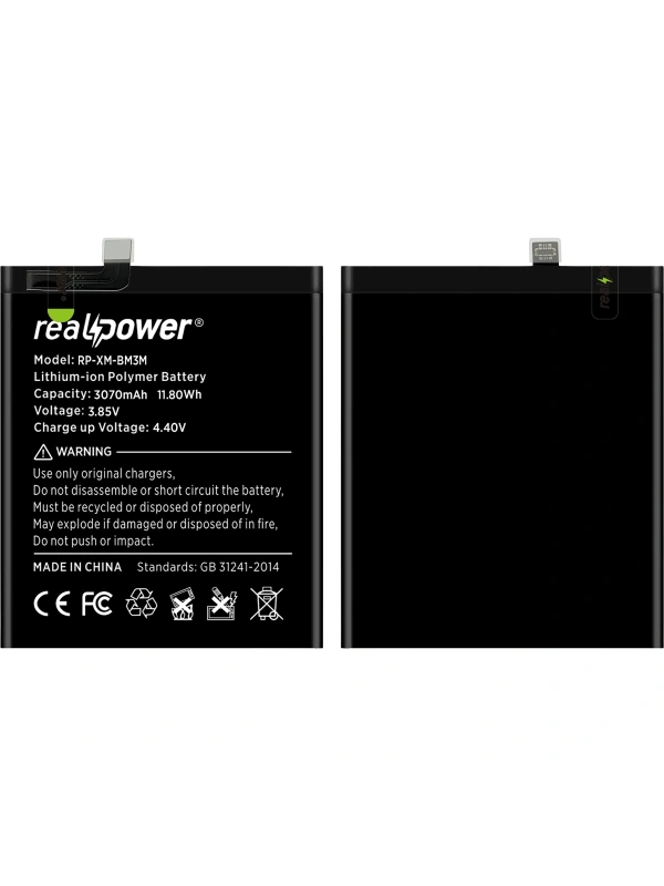 RealPower Xiaomi Uyumlu Mi 9 Se Batarya Li-Polymer Uzun Ömürlü Pil