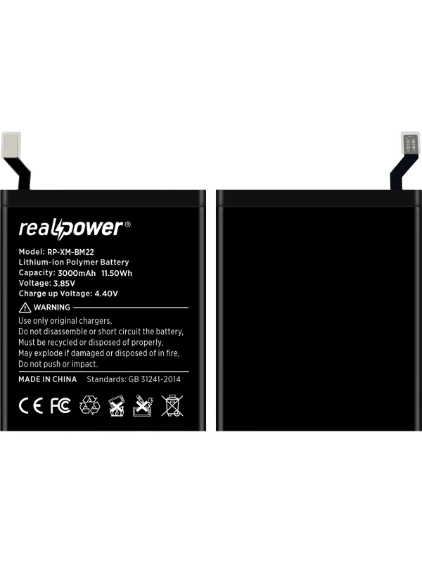 RealPower Xiaomi Uyumlu Mi 5 Batarya 3110mAh Li-Polymer Uzun Ömürlü Pil