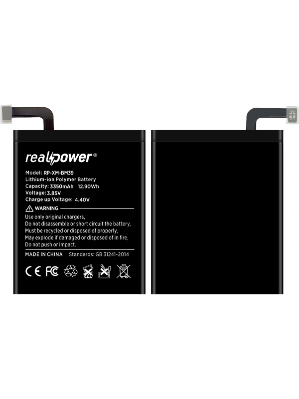 RealPower Xiaomi Uyumlu Mi 6 Batarya 3550mAh Li-Polymer Uzun Ömürlü Pil