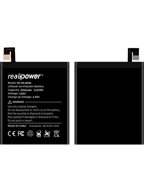 RealPower Xiaomi Uyumlu Redmi Note 3 Batarya 4300mAh Li-Polymer Uzun Ömürlü Pil