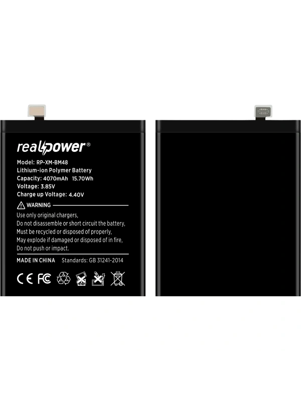 RealPower Xiaomi Uyumlu Redmi Note 2 Batarya 4300mAh Li-Polymer Uzun Ömürlü Pil