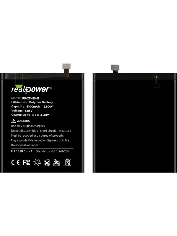 RealPower Xiaomi Uyumlu Redmi Note 4 Batarya 4300mAh Li-Polymer Uzun Ömürlü Pil