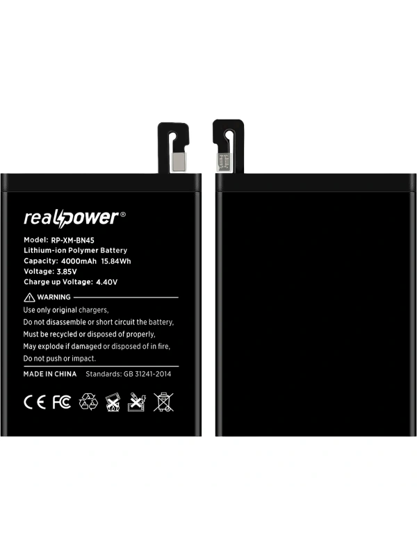 RealPower Xiaomi Uyumlu Redmi Note 5 Batarya 4020mAh Li-Polymer Uzun Ömürlü Pil