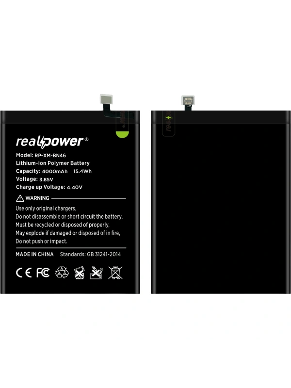 RealPower Xiaomi Uyumlu Redmi Note 8 Batarya Li-Polymer Uzun Ömürlü Pil