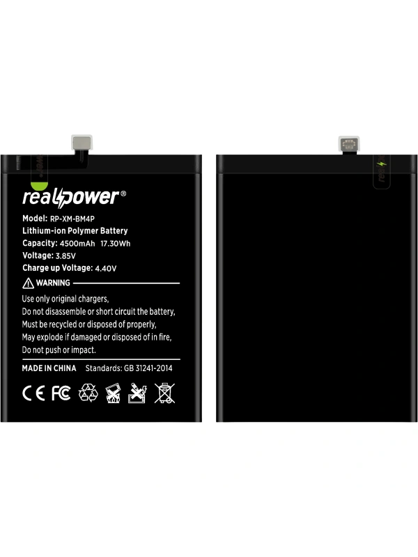RealPower Xiaomi Uyumlu Redmi K30 Batarya Li-Polymer Uzun Ömürlü Pil