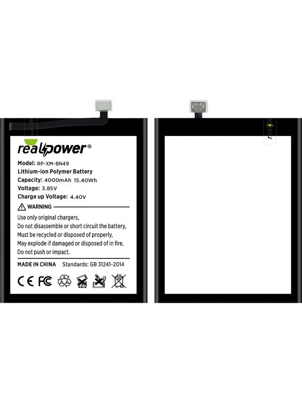 RealPower Xiaomi Uyumlu Redmi 7a Batarya Li-Polymer Uzun Ömürlü Pil