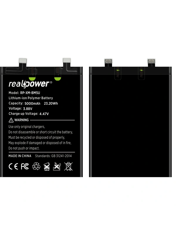 RealPower Xiaomi Uyumlu Redmi Note 13 Pro Plus Batarya Li-Polymer Uzun Ömürlü Pil