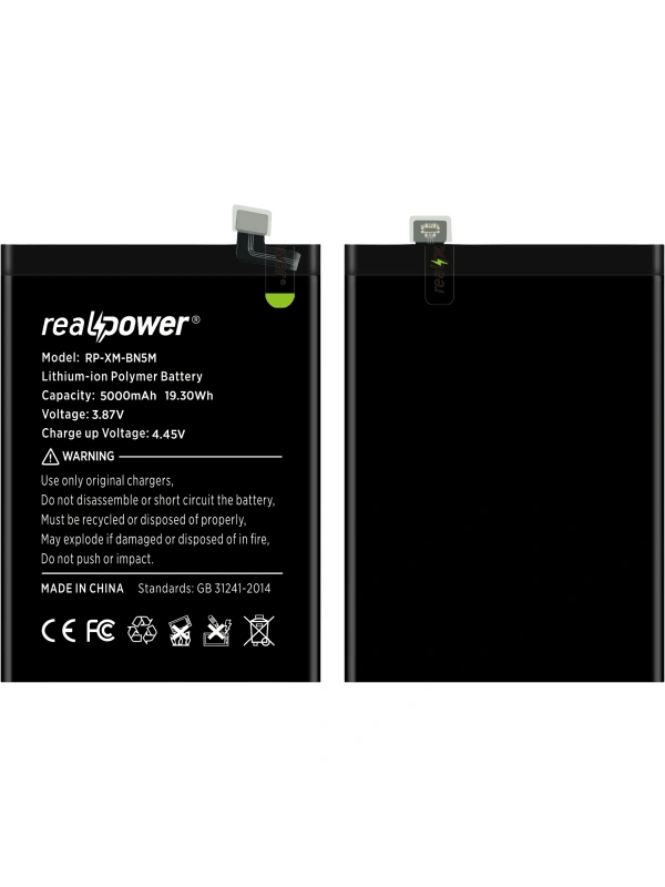 RealPower Xiaomi Uyumlu Redmi Note 12 4g Batarya Li-Polymer Uzun Ömürlü Pil
