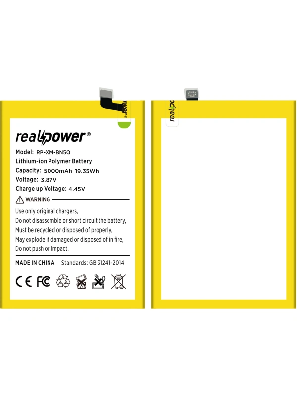 RealPower Xiaomi Uyumlu Redmi 13c Batarya Li-Polymer Uzun Ömürlü Pil