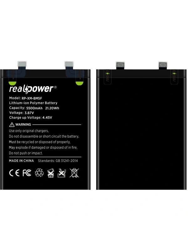 RealPower Xiaomi Uyumlu Redmi K50 Batarya Li-Polymer Uzun Ömürlü Pil