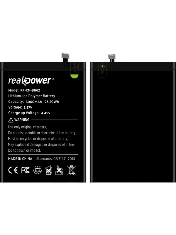 RealPower Xiaomi Uyumlu Poco M3 Batarya Li-Polymer Uzun Ömürlü Pil