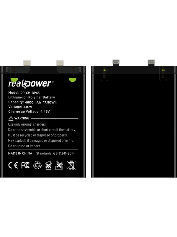 RealPower Xiaomi Uyumlu 12 Pro Batarya Li-Polymer Uzun Ömürlü Pil