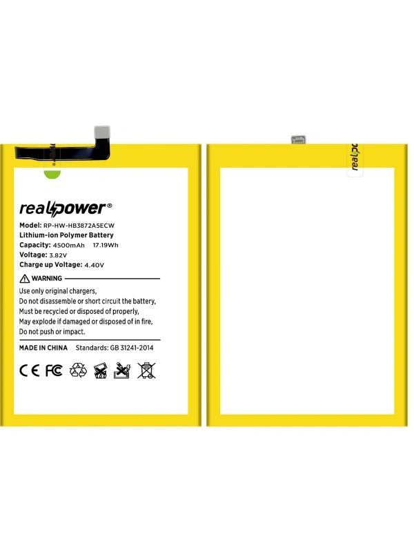RealPower Huawei Honor Note 8 Batarya 4700mAh Li-Polymer Uzun Ömürlü Pil