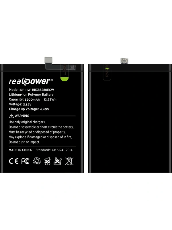 RealPower Huawei P10 Batarya 3400mAh Li-Polymer Uzun Ömürlü Pil