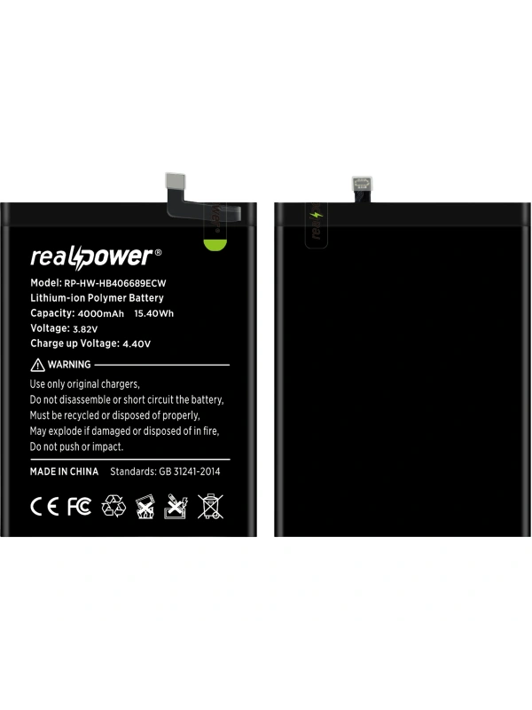 RealPower Huawei Y7 2019 Batarya 4200mAh Li-Polymer Uzun Ömürlü Pil