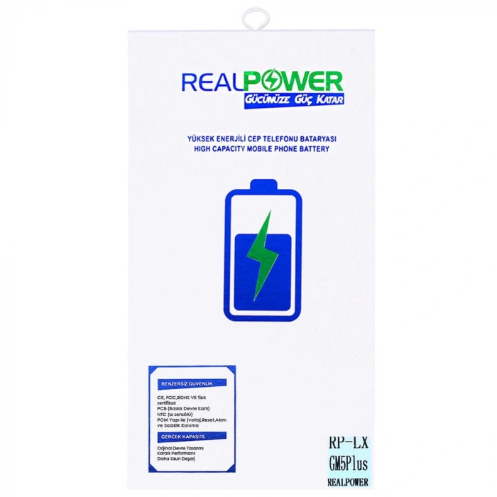 RealPower General Mobile Uyumlu Discovery Gm5 Plus Batarya 3300mah