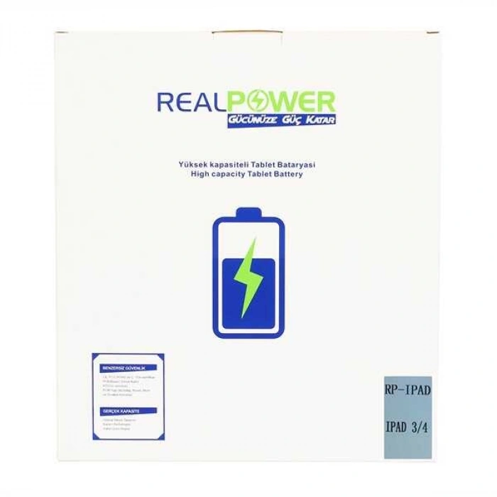 RealPower Apple Uyumlu iPad 4 Batarya 11560mah