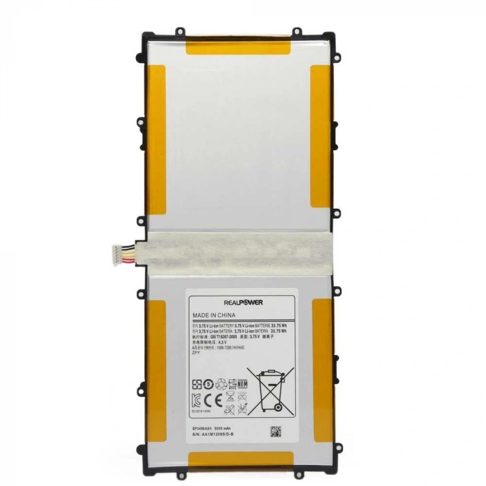 RealPower Samsung Uyumlu Google Nexus 10 P8110 Batarya 9000mah