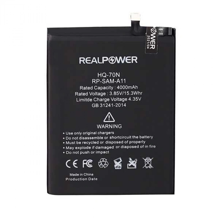 RealPower Samsung Uyumlu Galaxy A11 A115 Batarya 4000mah