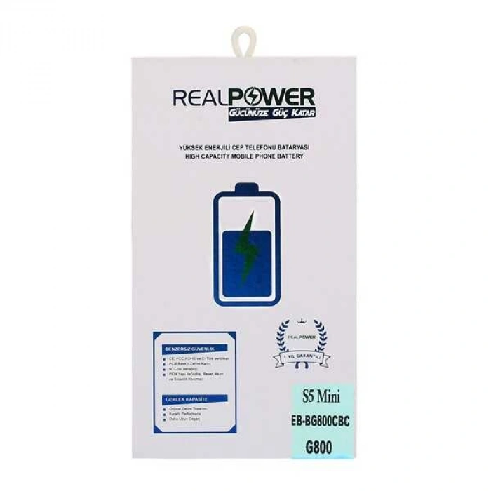 RealPower Samsung Uyumlu Galaxy S5 Mini G800 Batarya 2800mAh