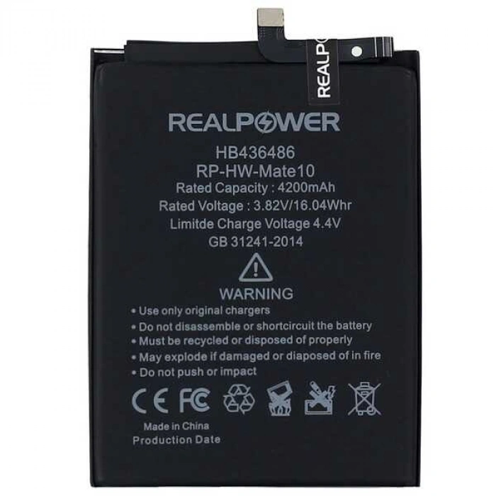 RealPower Huawei Uyumlu Mate 10 Pro Batarya 4200mah