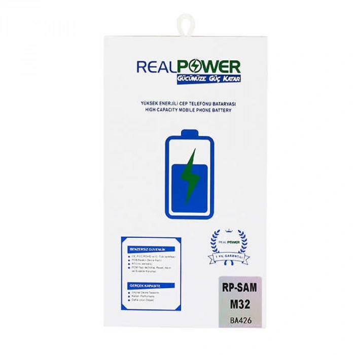 RealPower Samsung Uyumlu Galaxy M32 M325 Batarya 5000mah