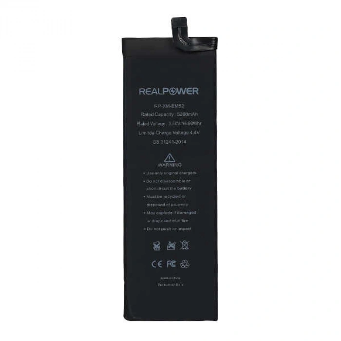 RealPower Xiaomi Uyumlu Mi Note 10 Lite Batarya Pil