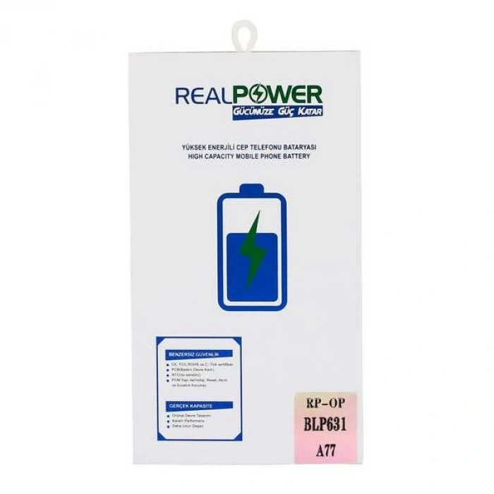 RealPower Oppo Uyumlu A77 Batarya 3115mAh